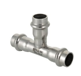 Фитинг из нержавеющей стали-пресс тройник Valtec 35х28х35 Фитинг из нержавеющей стали-пресс тройник Valtec 35х28х35