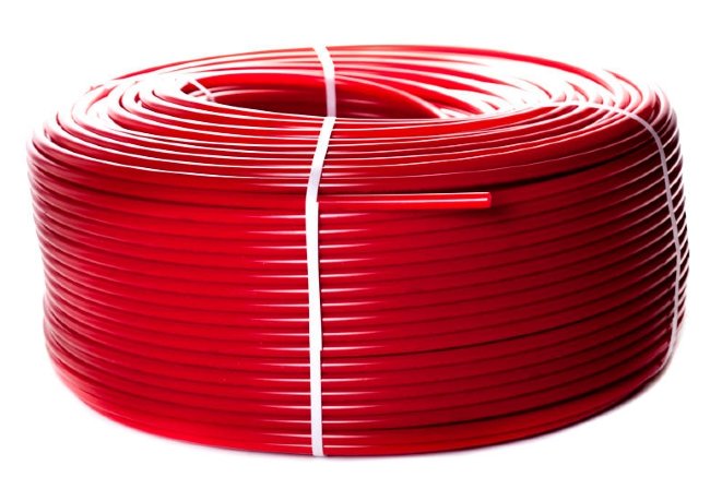 Труба для теплого пола красная STOUT 16х2 PEX-a SPX-0002-001620 из сшитого полиэтилена бухта 200 метров
