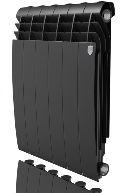Радиатор алюминиевый Royal Thermo BiLiner 500 Noir Sable 8 секций