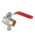 Кран шаровый для подключения датчика температуры Valtec 1/2" VT.247.N.04