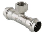 Тройник из нержавеющей стали с внутренней резьбой Valtec 28х3/4