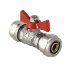 Кран шаровый под обжим бабочка Valtec 16 VT.343.N.1616 Кран шаровый под обжим бабочка Valtec 16 VT.343.N.1616