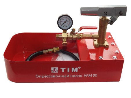 Испытательный насос 0/50 бар TIM для опрессовки труб