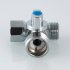 Кран шаровый для стиральной машины Valtec 1/2х3/4х1/2 Кран шаровый для стиральной машины Valtec 1/2х3/4х1/2