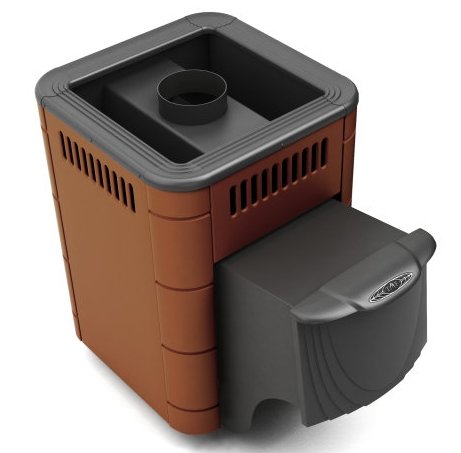 Дровяная банная печь TMF Оса Inox ДА терракота