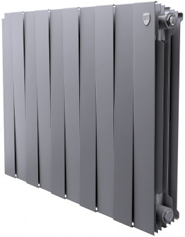 Радиатор биметаллический Royal Thermo Piano Forte 500 Silver Satin 10 секций Радиатор биметаллический Royal Thermo Piano Forte 500 Silver Satin 10 секций