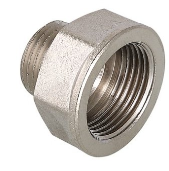 Гайка переходная Valtec 1 1/2" х 1" в-н никель VTr.592.N.0806