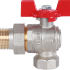 Кран шаровой ROMMER с накидной гайкой угловой 3/4" RBV-0006-0610220 FM
