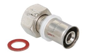 Фитинг пресс VALTEC VTm.222.N.001604 16x1/2" с накидной гайкой