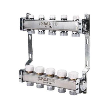 Коллекторный блок Valtec VTc.582.EMNX.0603 1", 3 x 3/4" евроконус