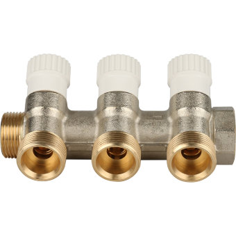 Коллектор распределительный STOUT  3/4"х3х3/4" ЕК STOUT