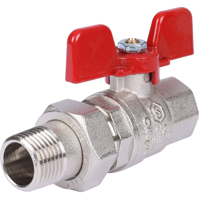 Кран шаровой с накидной гайкой STOUT 1/2 SVB-1007-000015