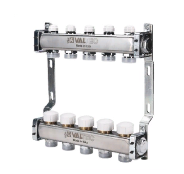 Коллекторный блок Valtec VTc.582.EMNX.0608 1", 8 x 3/4" евроконус