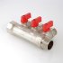 Коллектор с отсекающими кранами Valtec 3/4*3*1/2 VT.580