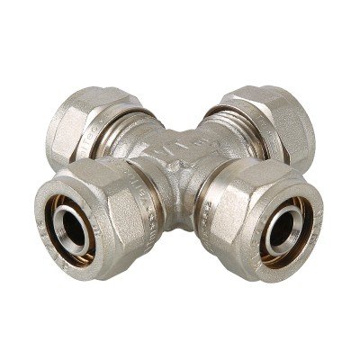 Фитинг обжимной крестовина VALTEC VTm.341.N.161616 16x16x16x16