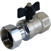 Кран шаровой угловой с накидной гайкой наружная резьба STOUT 3/4"х3/4" SVB-0010-000020