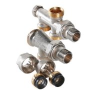 Узел нижнего подключения Valtec 1/2х 50%х3/4 VT.225 К.N.E04050