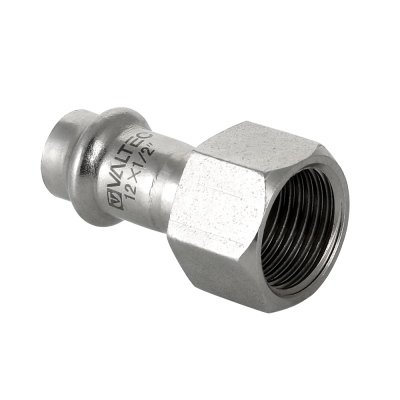 Соединитель из нержавеющей стали с внутренней резьбой Valtec 12х1/2"