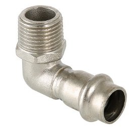 Угольник из нержавеющей стали 90 градусов Valtec 18х1/2