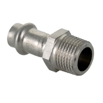 Соединитель из нержавеющей стали с наружной резьбой Valtec 28х3/4"