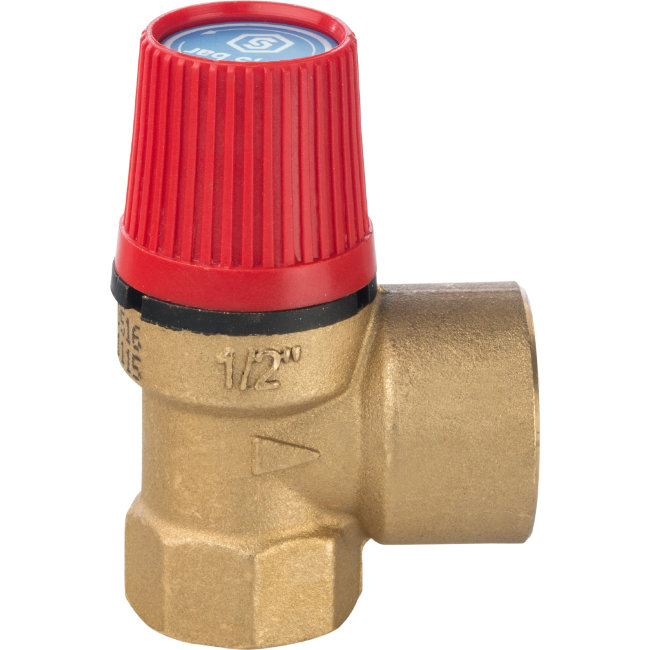 Аварийный клапан для отопления STOUT 15х1/2" 1,5 бар SVS-0001-001515