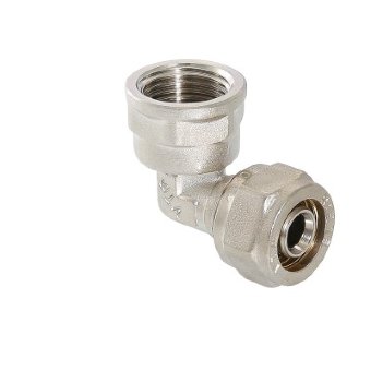 Фитинг обжимной угольник 90° VALTEC VTm.352.N.001605 16x3/4 с переходом на внутреннюю резьбу Фитинг обжимной угольник 90° VALTEC VTm.352.N.001605 16x3/4 с переходом на внутреннюю резьбу