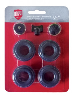 Комплект для радиаторов Royal Thermo 3/4 black