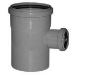 Тройник канализационный переходной Политэк 110-50-110 угол 90 Тройник канализационный переходной Политэк 110-50-110 угол 90